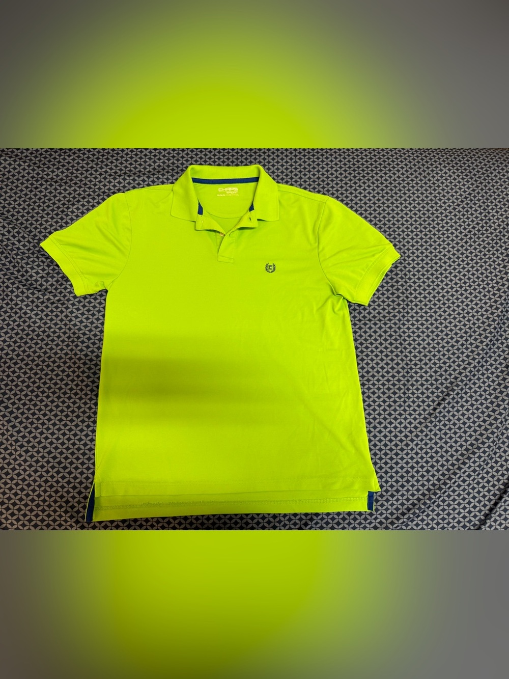 Chaps Men’s Neon Lime Polo Shirt